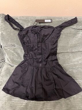 open lace back dress MIDNIGHT MINI DRESS